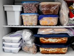 Frozen Food in a Freezer